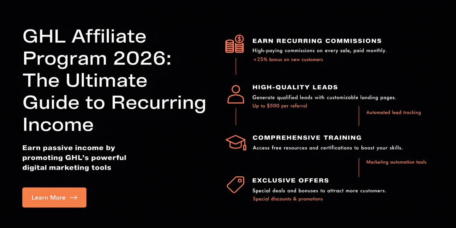 GHL Affiliate Program 2026: The Ultimate Guide to Recurring Income
