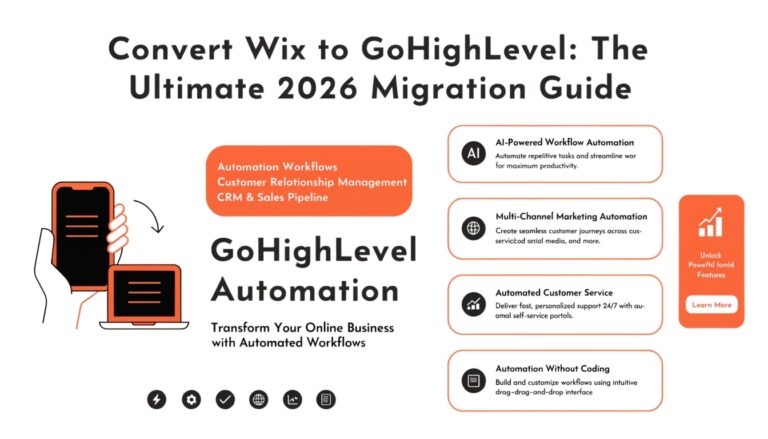 Convert Wix to GoHighLevel: The Ultimate 2026 Migration Guide