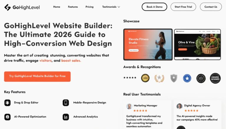 GoHighLevel Website Builder: The Ultimate 2026 Guide to High-Conversion Web Design