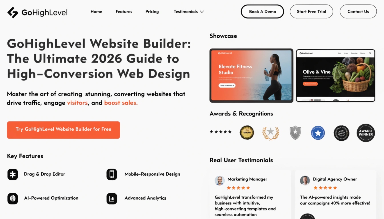 GoHighLevel Website Builder: The Ultimate 2026 Guide to High-Conversion Web Design