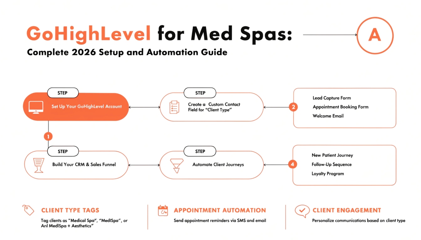 GoHighLevel for Med Spas: Complete 2026 Setup and Automation Guide