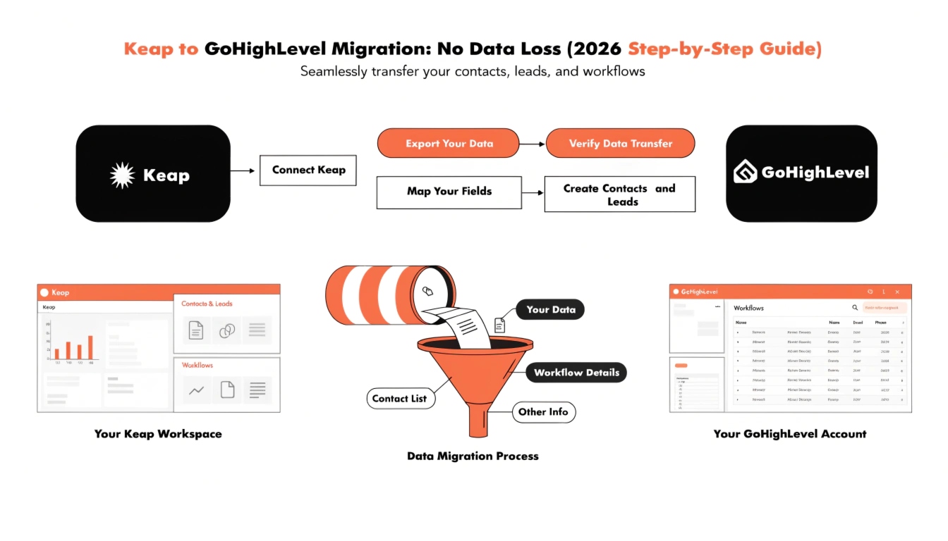 Keap to GoHighLevel Migration: No Data Loss (2026 Step-by-Step Guide)